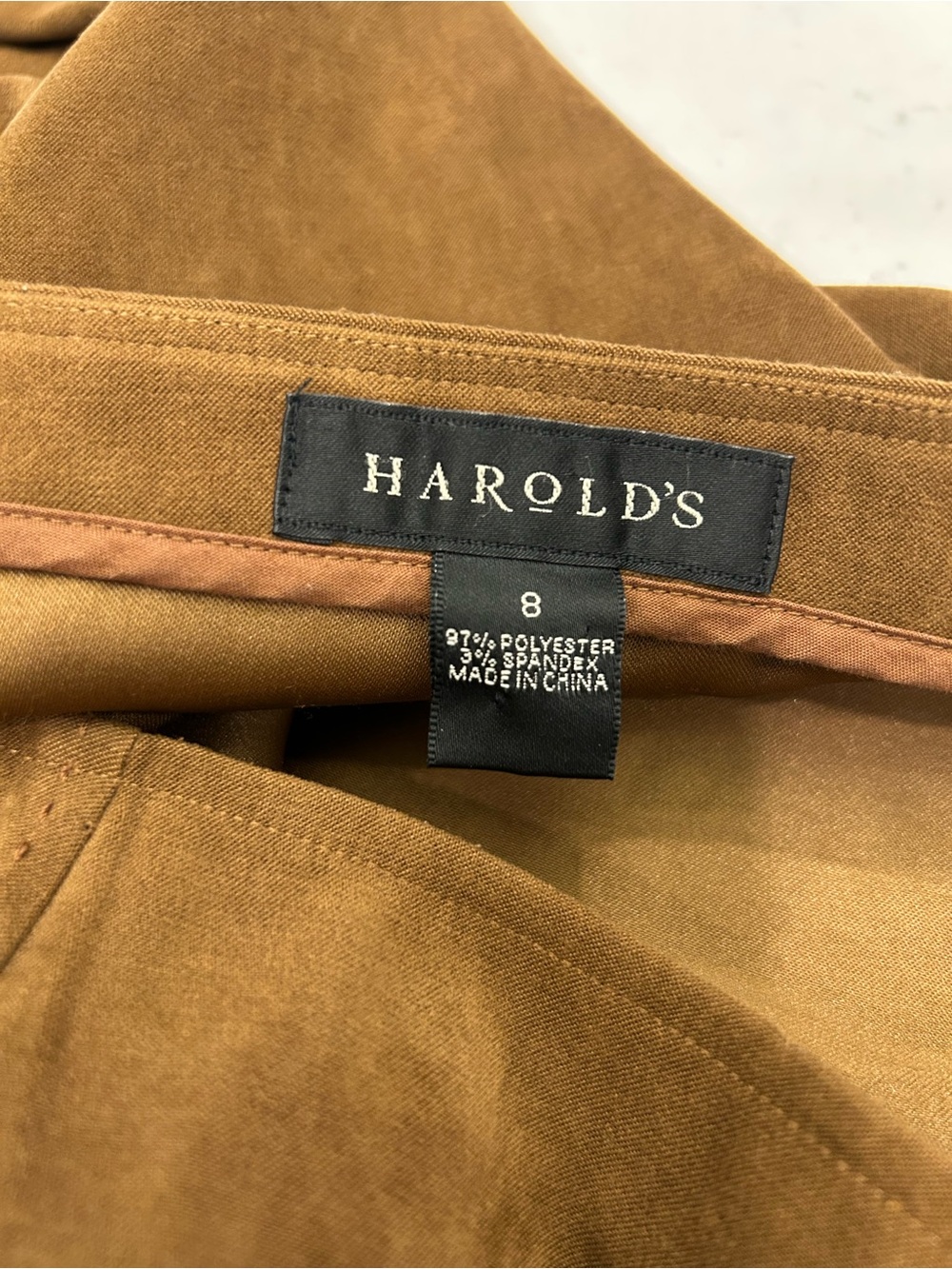 Harold's Brown Suede-Look A-Line Skirt - Picture 3 of 6